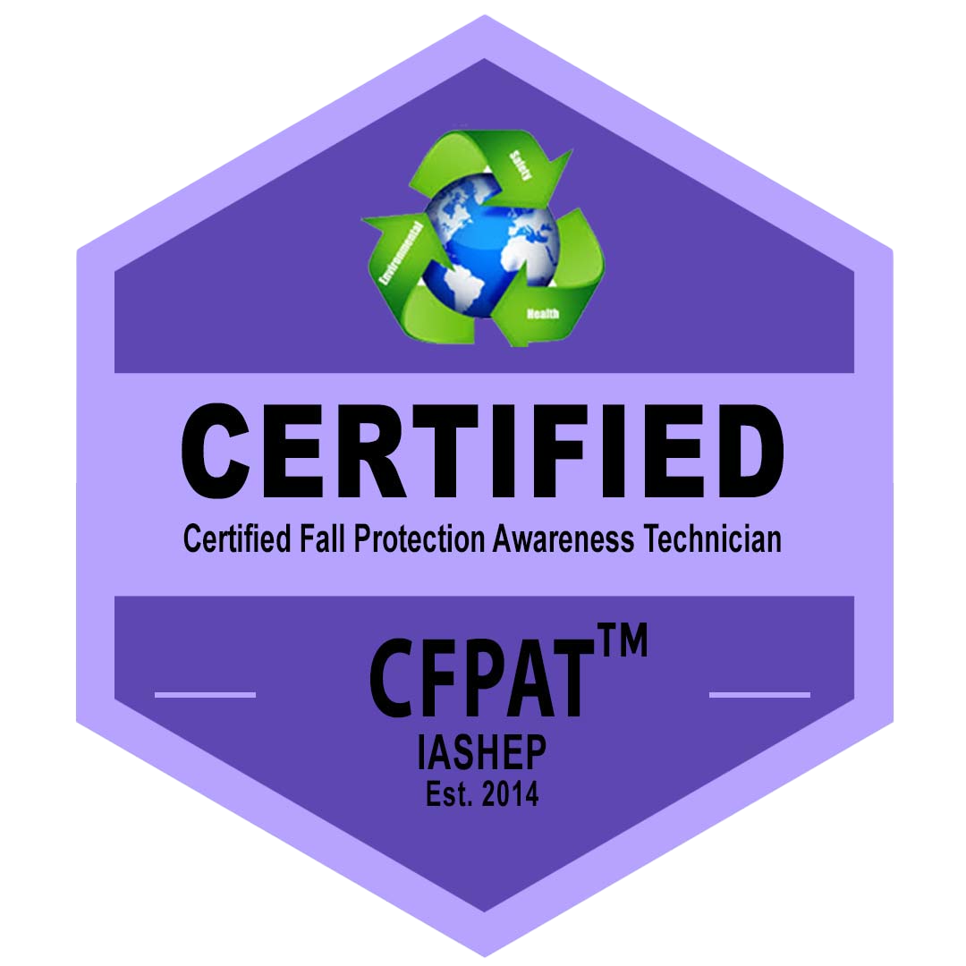 Certified Fall Protection Awareness Technician (CFPAT) badge